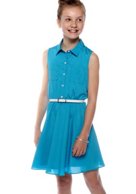 Amy Byer Belted Shirt Dress Girls 7-16