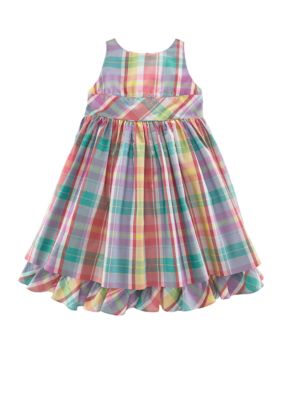 Ralph Lauren Childrenswear Katarina Madras Dress - Girls 4-6x
