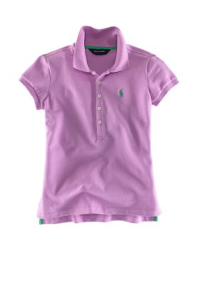 Ralph Lauren Childrenswear Short Sleeve Polo Shirt - Girls 4-6x