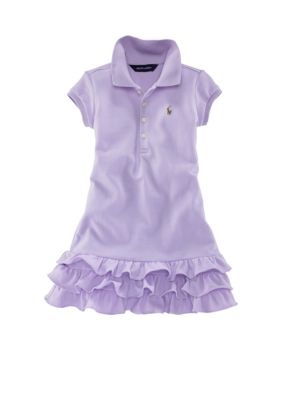 Ralph Lauren Childrenswear Short Sleeve Polo Dress - Girls 4-6x