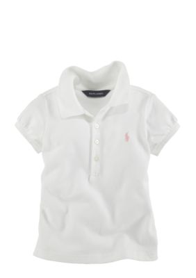 Ralph Lauren Childrenswear Stretch Mesh Polo Girls 4-6x