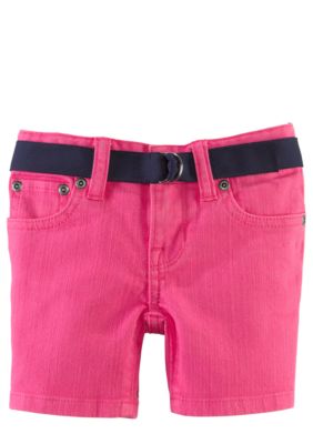 Ralph Lauren Childrenswear Neon Denim Short Girls 4-6X