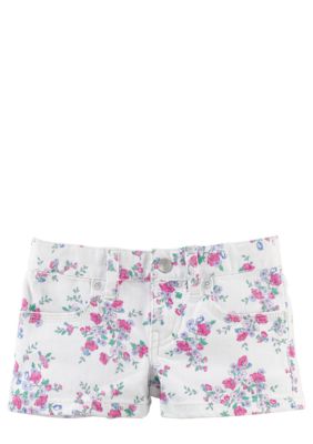Ralph Lauren Childrenswear Floral Print Denim Short Girls 4-6X