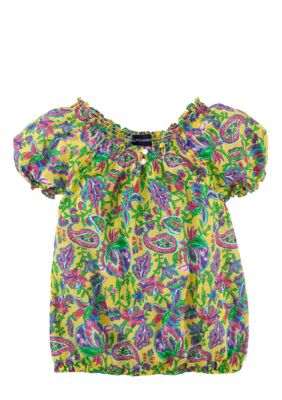 Ralph Lauren Childrenswear Paisley Print Blouse Girls 4-6X