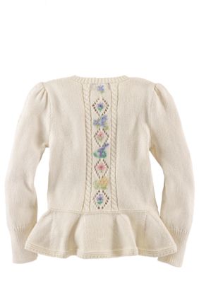 Ralph Lauren Childrenswear Floral Embroidered Cardigan Girls 4-6X