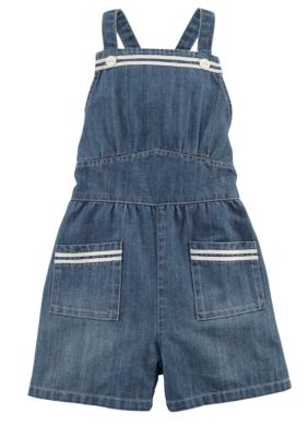 Ralph Lauren Childrenswear Denim Sailor Romper Girls 4-6X
