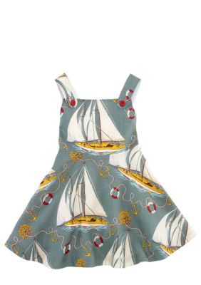 Ralph Lauren Childrenswear Sailboat Print Sundress Girls 4-6X
