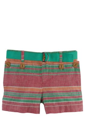 Ralph Lauren Childrenswear Nautical Linen Shorts Girls 4-6X