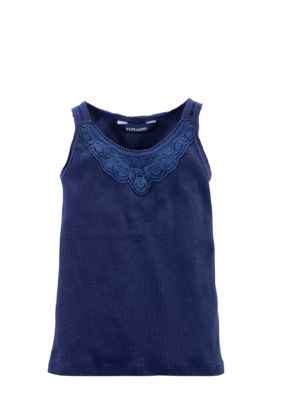 Ralph Lauren Childrenswear Rib-Knit Lace Tank Girls 4-6X