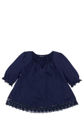 Ralph Lauren Childrenswear Crochet Trim Top Girls 4-6X