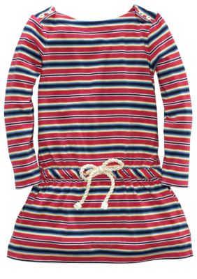 Ralph Lauren Childrenswear Boatneck Striped Dress Girls 4-6X