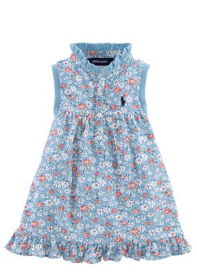 Ralph Lauren Childrenswear Floral Print Ruffle Shirt Girls 4-6X