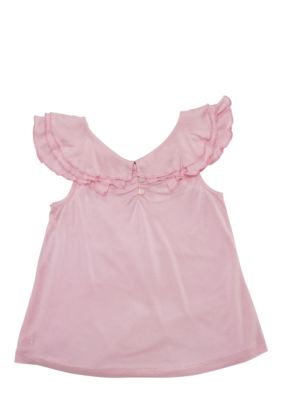 Ralph Lauren Childrenswear Ruffle Flutter-Sleeve Top Girls 7-16