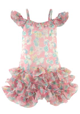 Ralph Lauren Childrenswear Floral Chiffon Dress Girls 7-16
