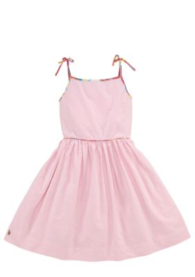 Ralph Lauren Childrenswear Plaid Trim Oxford Dress Girls 7-16