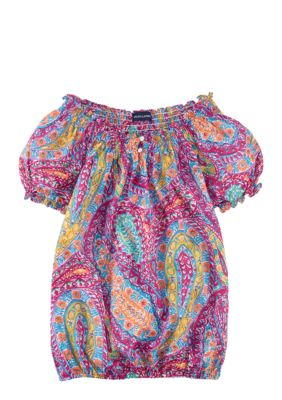 Ralph Lauren Childrenswear Paisley Print Blouse Girls 7-16