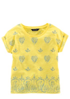 Ralph Lauren Childrenswear Paisley Print Knit Tee Girls 7-16