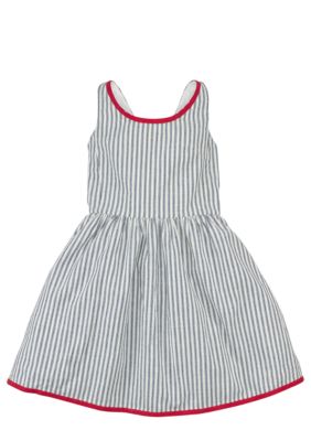 Ralph Lauren Childrenswear Indigo Striped Dress Girls 7-16
