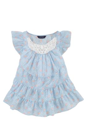 Ralph Lauren Childrenswear Floral Print Tiered Top Girls 7-16