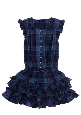 Ralph Lauren Childrenswear Madras Drop-Waist Dress Girls 7-16