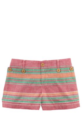 Ralph Lauren Childrenswear Nautical Linen Short Girls 7-16