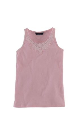 Ralph Lauren Childrenswear Rib-Knit Lace Tank Girls 7-16