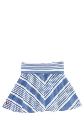 Ralph Lauren Childrenswear Diagonal Stripe Skirt Girls 7-16