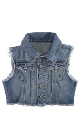 Ralph Lauren Childrenswear Western Denim Vest Girls 7-16
