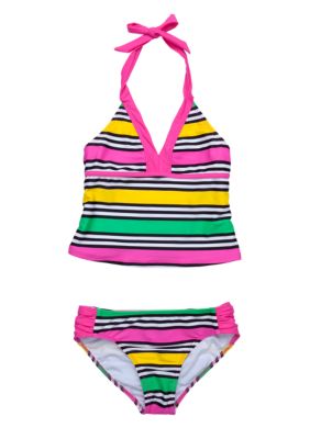 Beach Native Sixties Stripe Tankini Girls 7-16