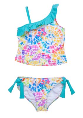 Beach Native Tie Dye Burst Tankini Girls 7-16