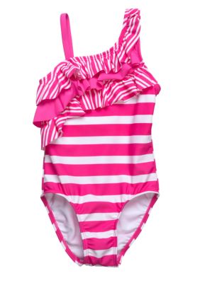 Beach Native Sky Stripe Swim Suit Girls 4-6X