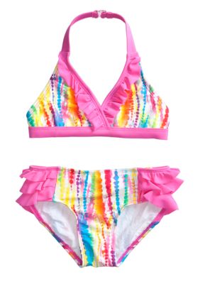 Beach Native 2-Piece Rainbow Swimsuit Girls