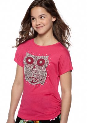 Beautees Owl Tee Girls 7-16