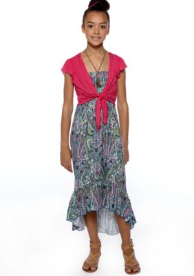 Beautees Paisley Maxi Dress Girls 7-16