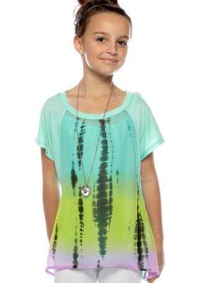 Beautees Ombre Woven Necklace Top Girls 7-16