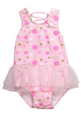 Sweet Potatoes Tutu Lace Back Swimsuit Girls 4-6X