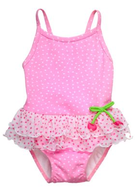 Sweet Potatoes Cherry Ruffle 1-piece Swimsuit Girls 4-6X