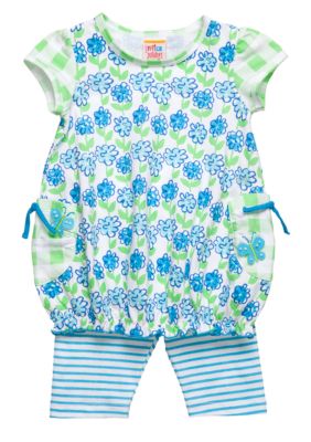 Sweet Potatoes Pansy Legging Set Girls 4-6X