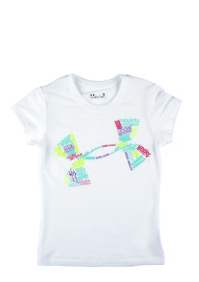 Under Armour Icon Fonts Tee Girls 4-6X
