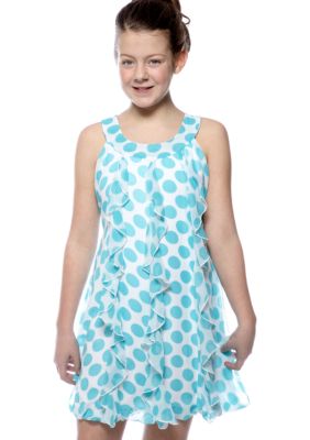 Speechless Dot U-Neck Bubble Dress Girls Plus