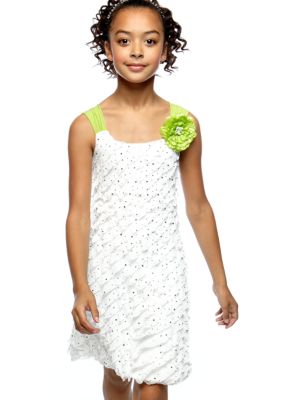 Speechless Flower Eyelash Bubble Dress Girls 7-16