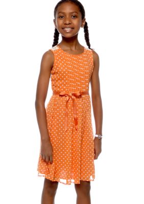 Speechless Dot Chiffon Dress Girls 7-16