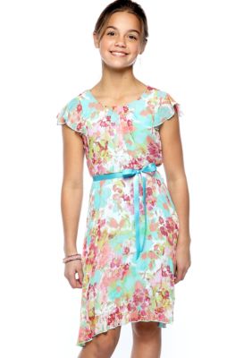 Speechless Pleated Floral Dress Girls 7-16