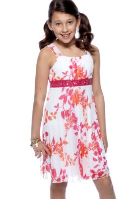 Speechless Floral Pleated Dress Girls 7-16