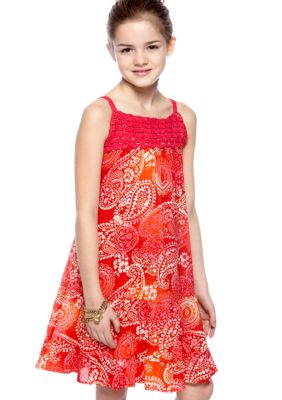 Speechless Paisley Crochet Dress Girls 7-16