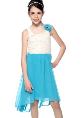 Speechless Lace Hi Low Dress Girls 7-16