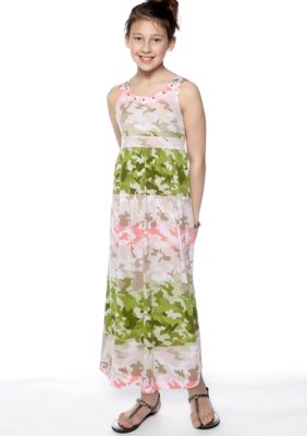 Speechless Camouflage Print Maxi Dress Girls 7-16