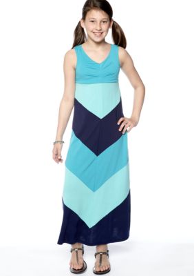 Speechless Color-Blocked Maxi Dress Girls 7-16