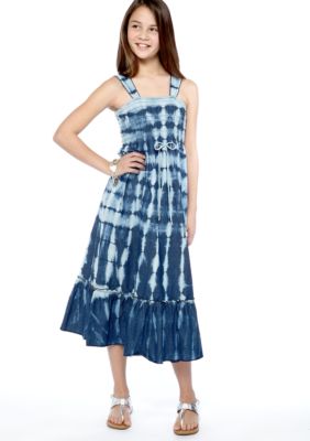 Speechless Chambray Tie Dye Dress Girls 7-16