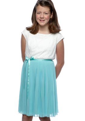 Speechless Pleated Lace Dress Girls Plus